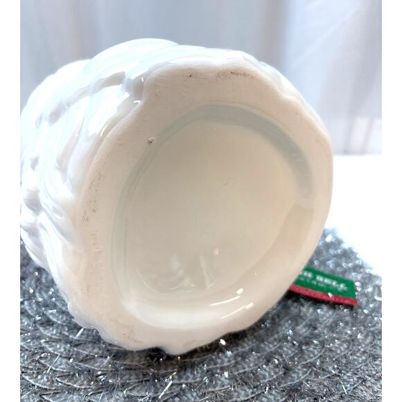 Sleigh Bell Bistro Retro Style Winking Santa Face Ceramic Kitchen Utensil Holder - Picture 8 of 8